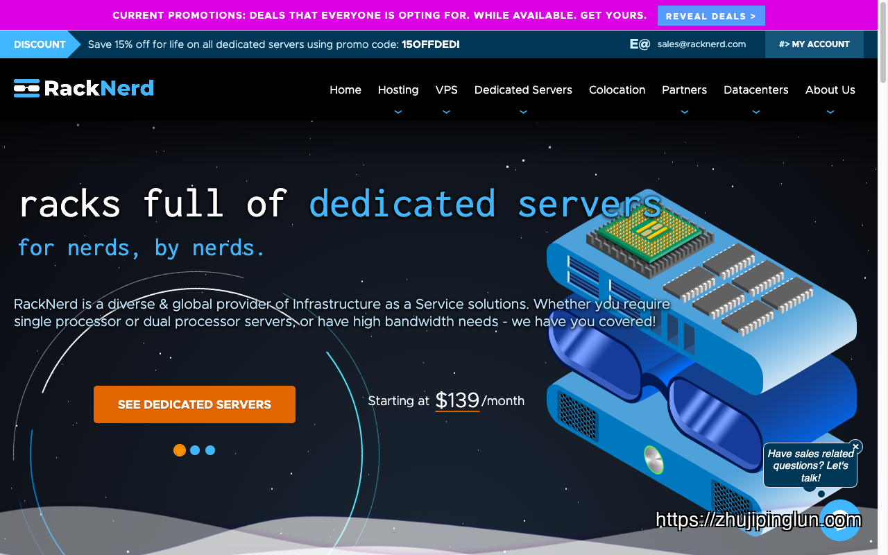 RackNerd homepage