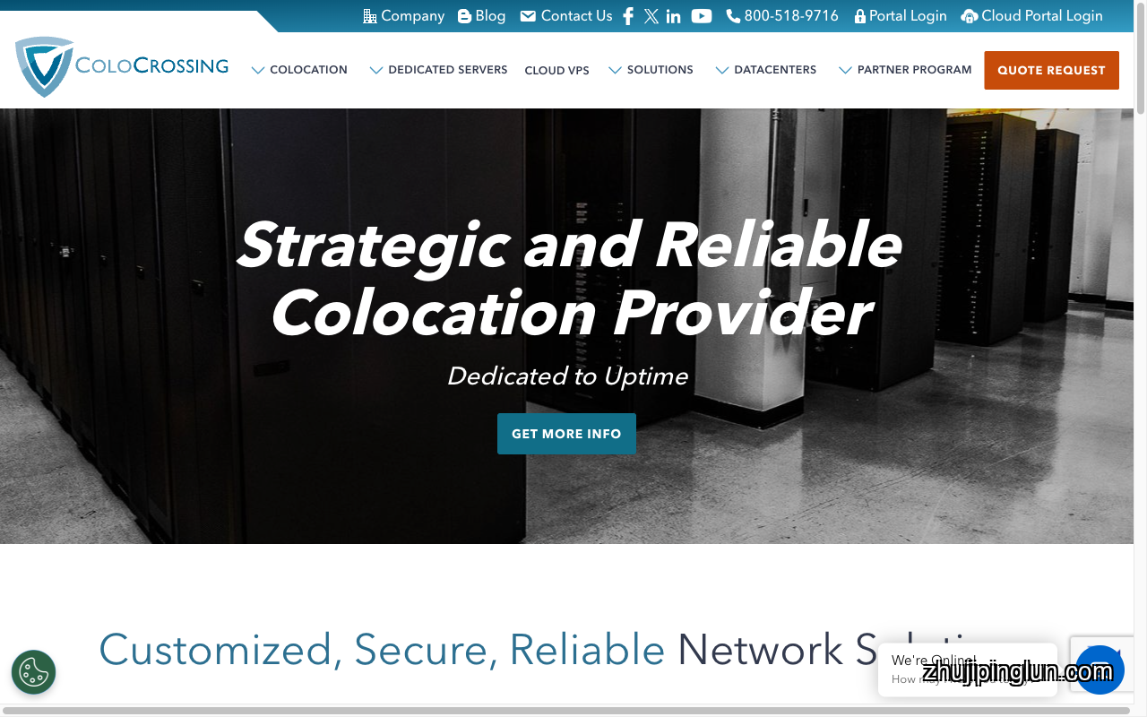 ColoCrossing homepage